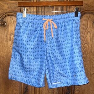Properly Tied Blue Crab Swim Trunk